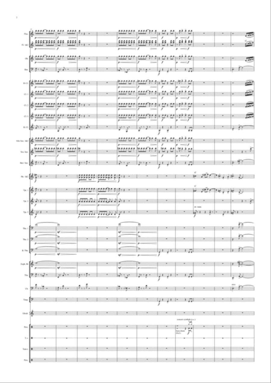 Two Sketches for Wind Band Concert Band scores gallery preview page 3