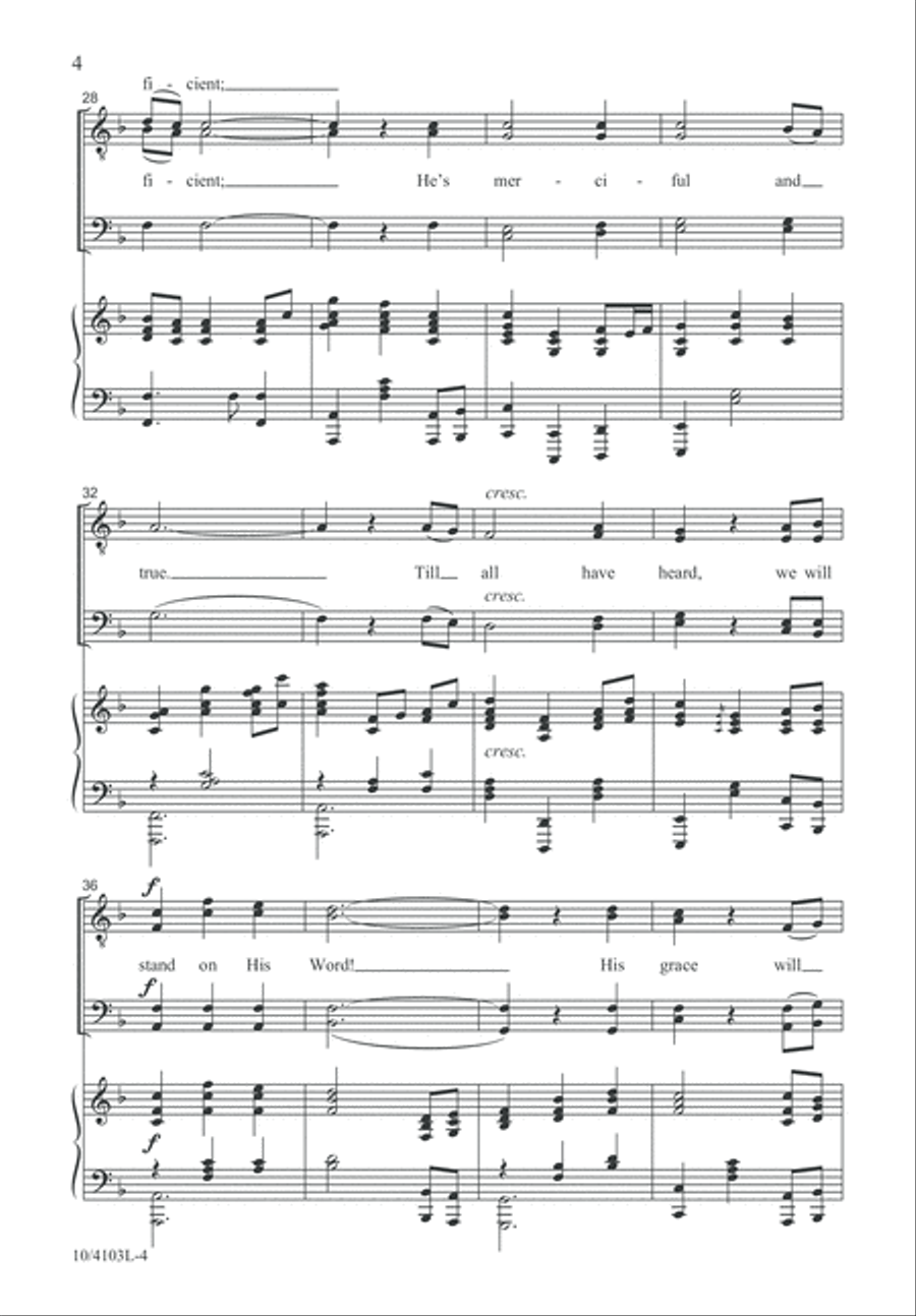 His Grace Will Lead Us Through TTBB scores gallery preview page 4