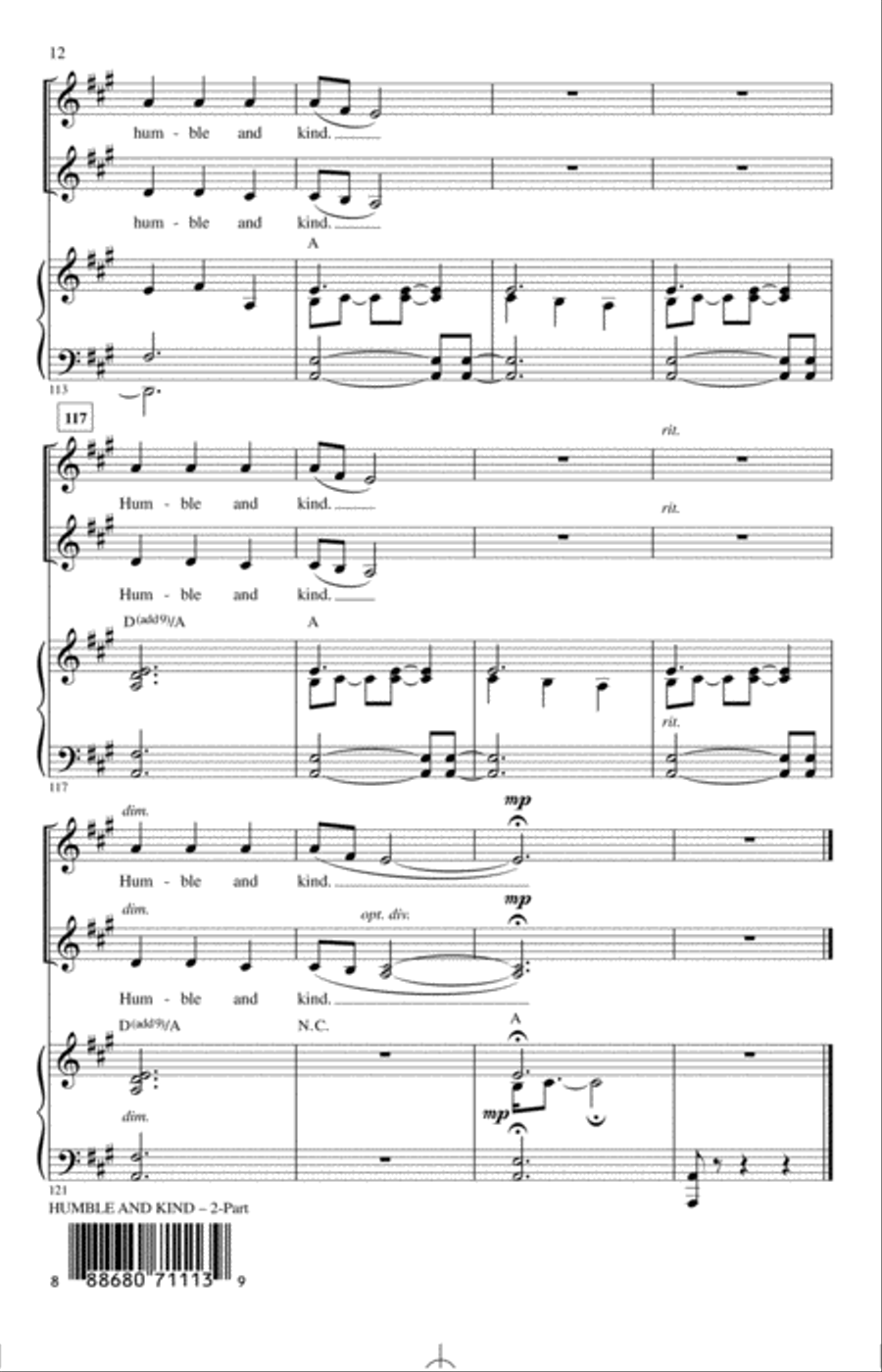 Humble And Kind 2-Part scores gallery preview page 10