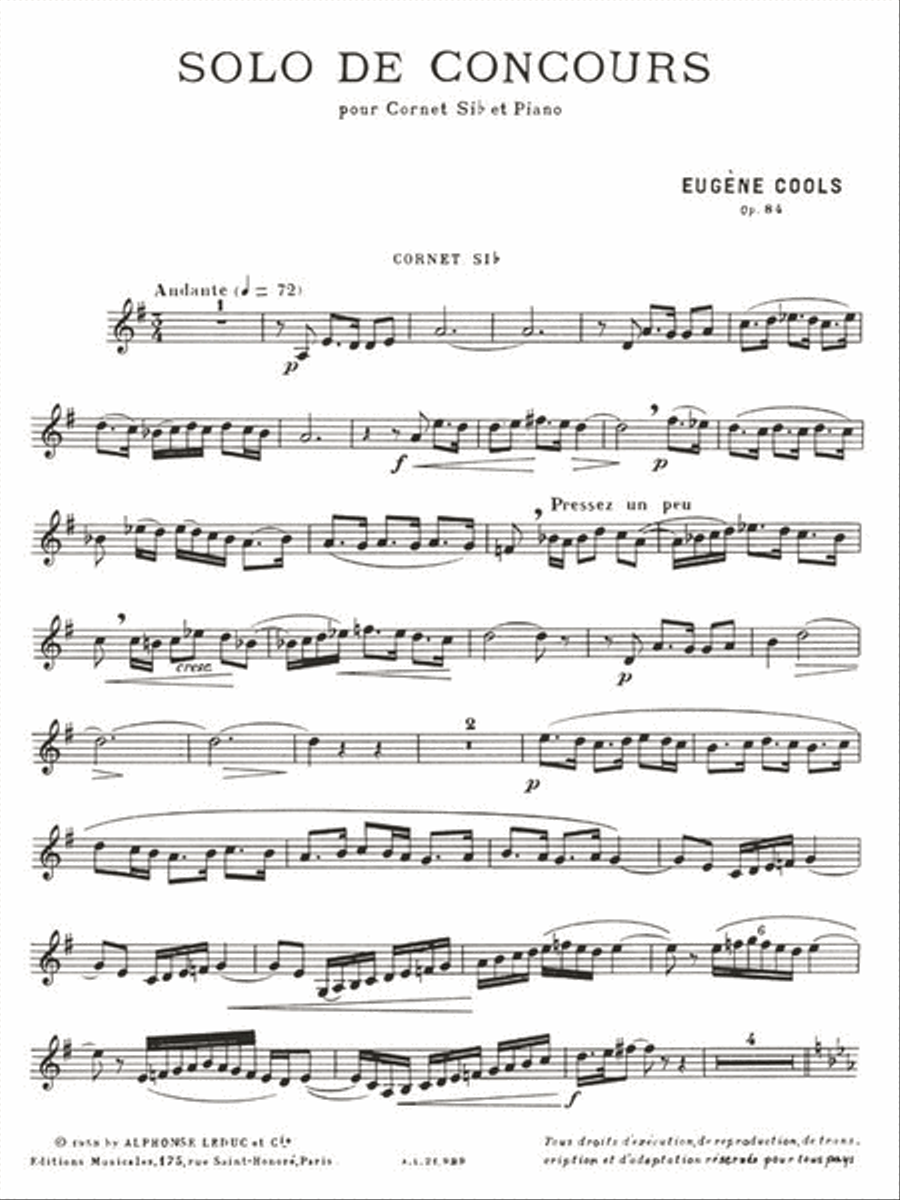 Solo de Concours Trumpet Solo scores gallery preview page 2