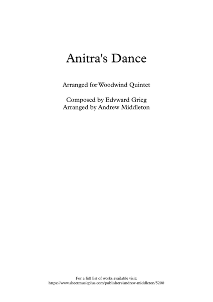Anitra's Dance from Peer Gynt arranged for Woodwind Quintet image number null