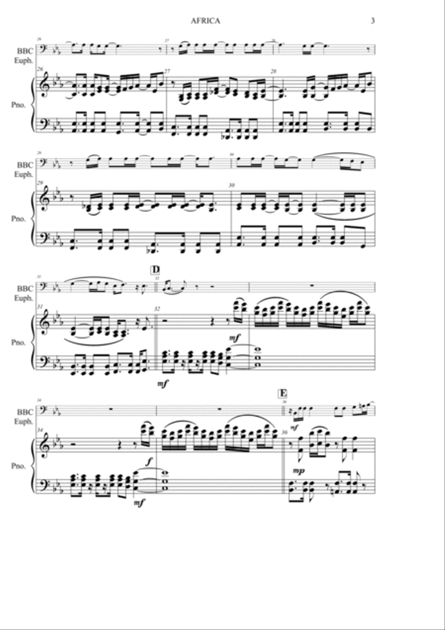 Africa Baritone Horn BC scores gallery preview page 4