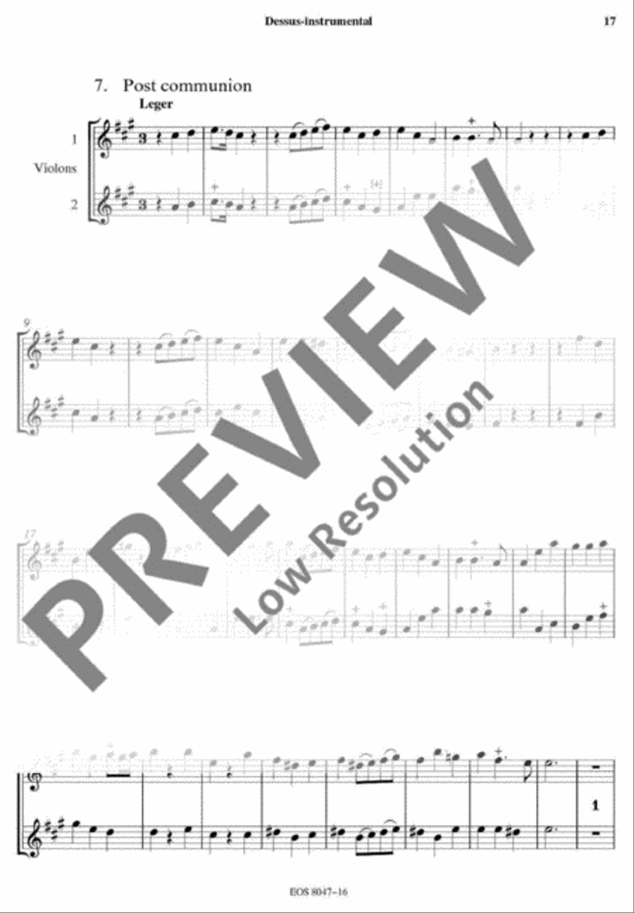 Messe de Mort Flute scores gallery preview page 17