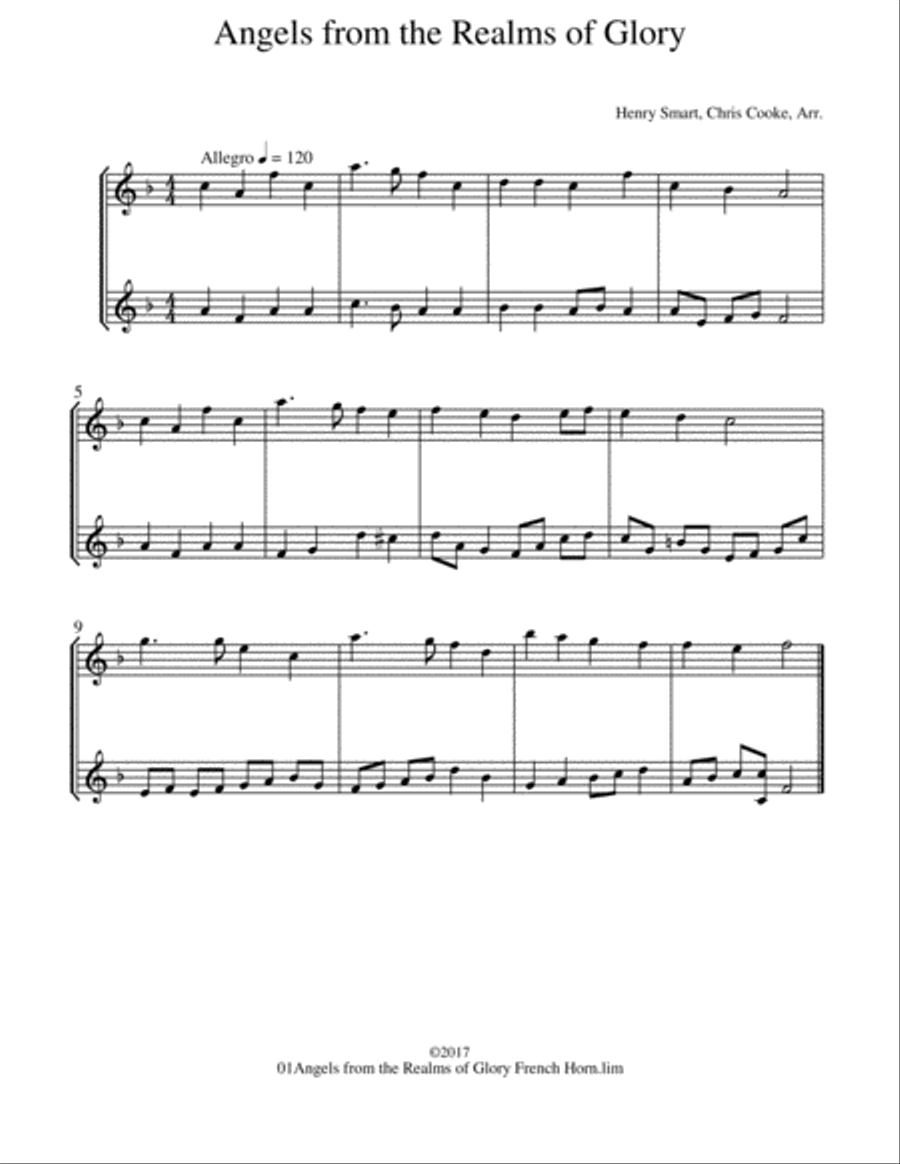 25 Favorite Christmas Duets for French Horn Brass Duet scores gallery preview page 2