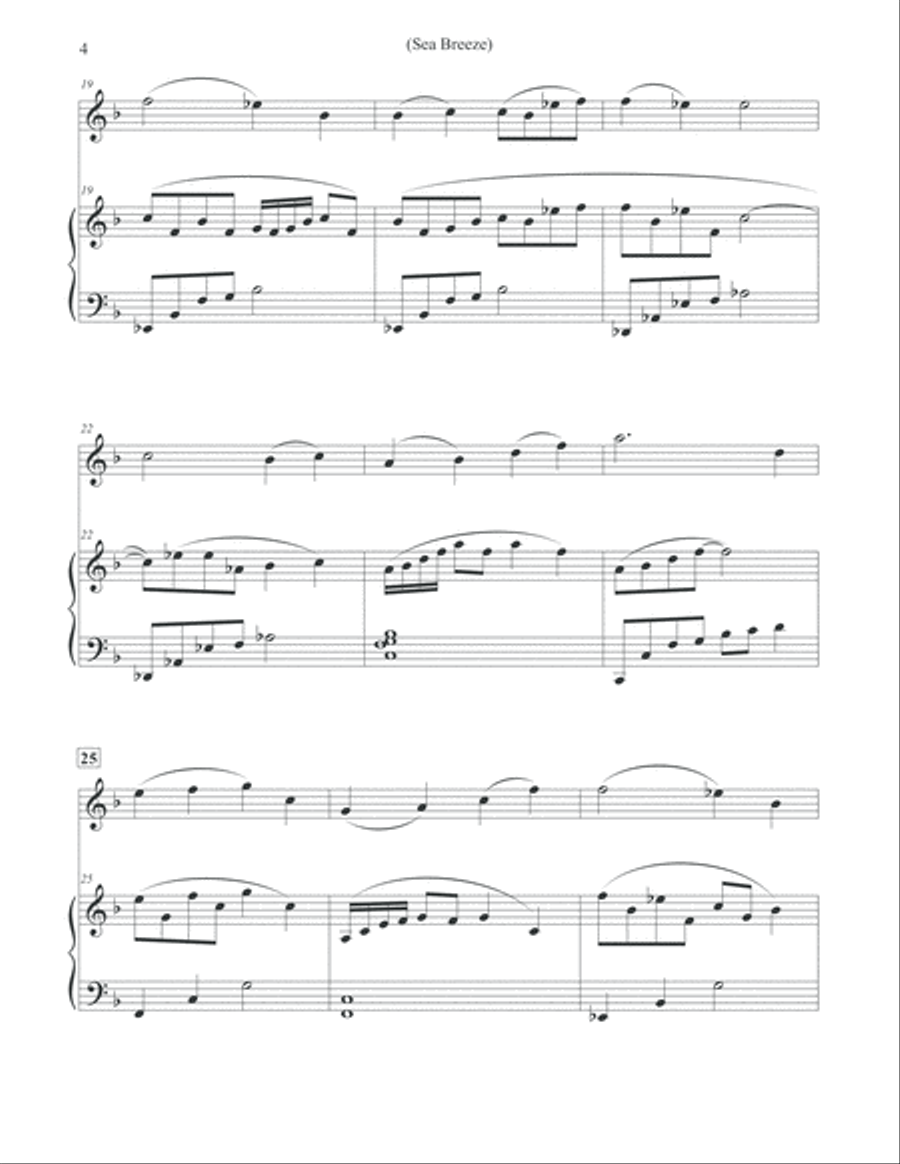 Sea Breeze - Violin & Piano Violin Solo scores gallery preview page 4
