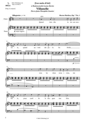 Villanelle, Op. 7 No. 1 (G Major)