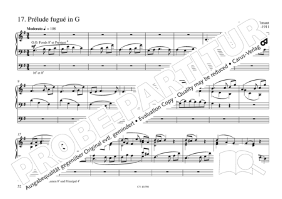Free Organ Music from the Romantic Period, Vol. III (Freie Orgelmusik der Romantik, Band III) Organ scores gallery preview page 53