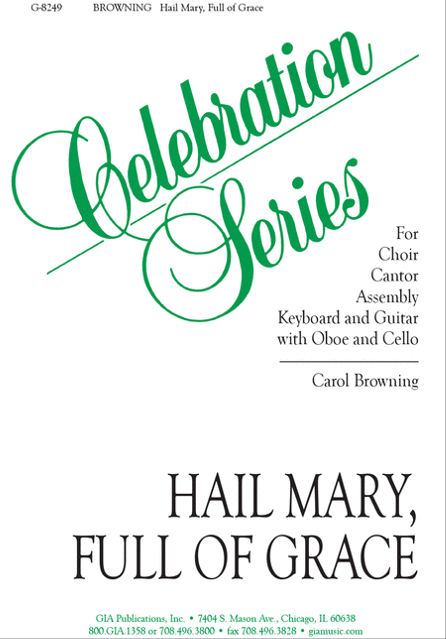 Hail Mary, Full of Grace Hail Mary, Full of Grace 4-Part scores gallery preview page 1