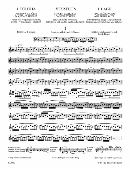 School of Violin Technique op. 1 (Book 1)