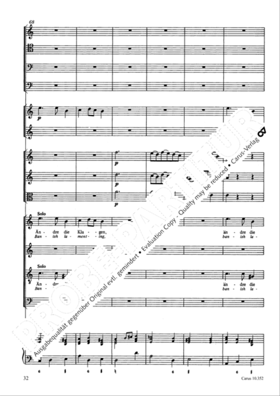 From the deepest comes our plea (Aus der Tiefen rufen wir) 4-Part scores gallery preview page 35