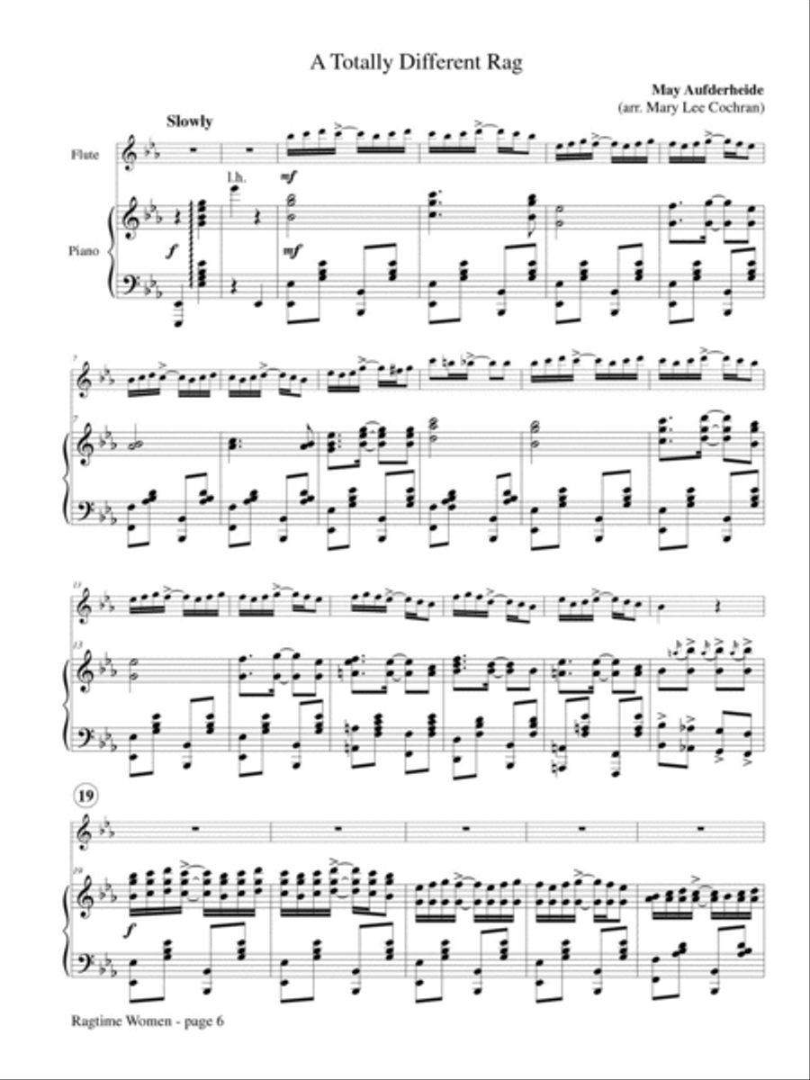 Ragtime Women for Flute and Piano Flute Solo scores gallery preview page 3