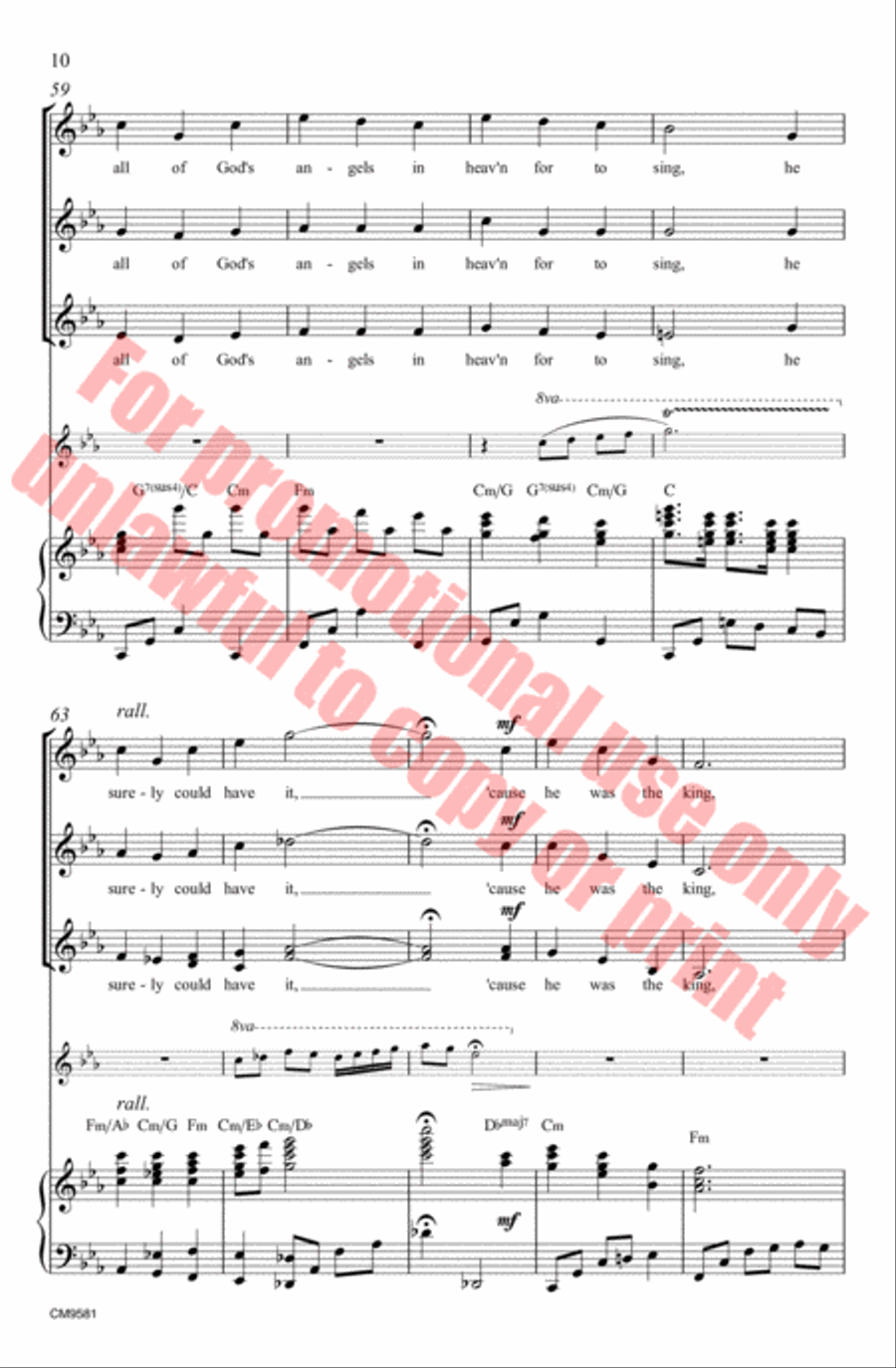 I Wonder As I Wander SSAA scores gallery preview page 11