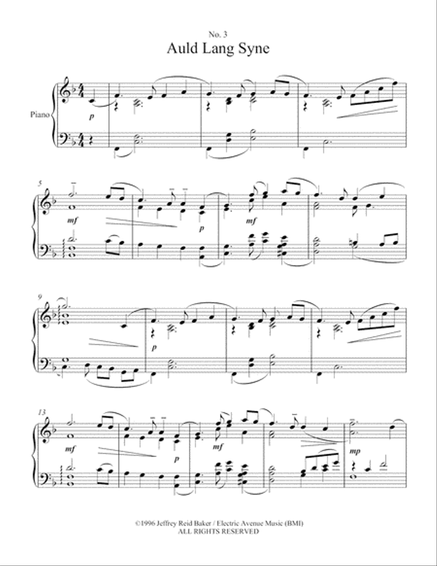 Chistmascenen (7 Holiday Songs after Robert Schumann) Piano Solo scores gallery preview page 4