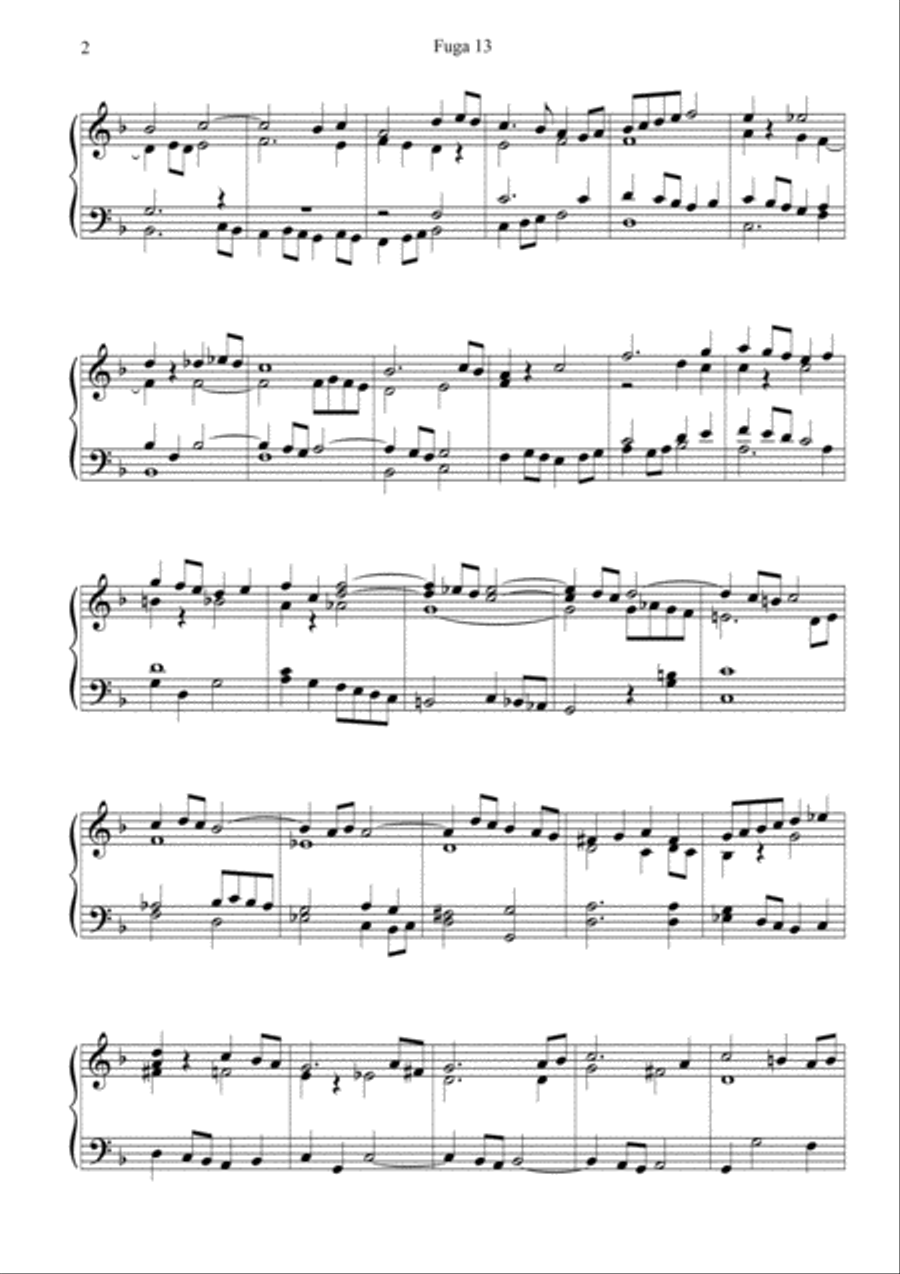FUGA 13 - for solo Organ Organ Solo scores gallery preview page 2