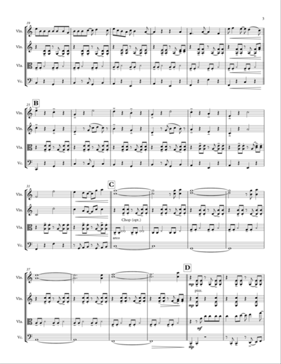 I'm Yours String Quartet scores gallery preview page 3
