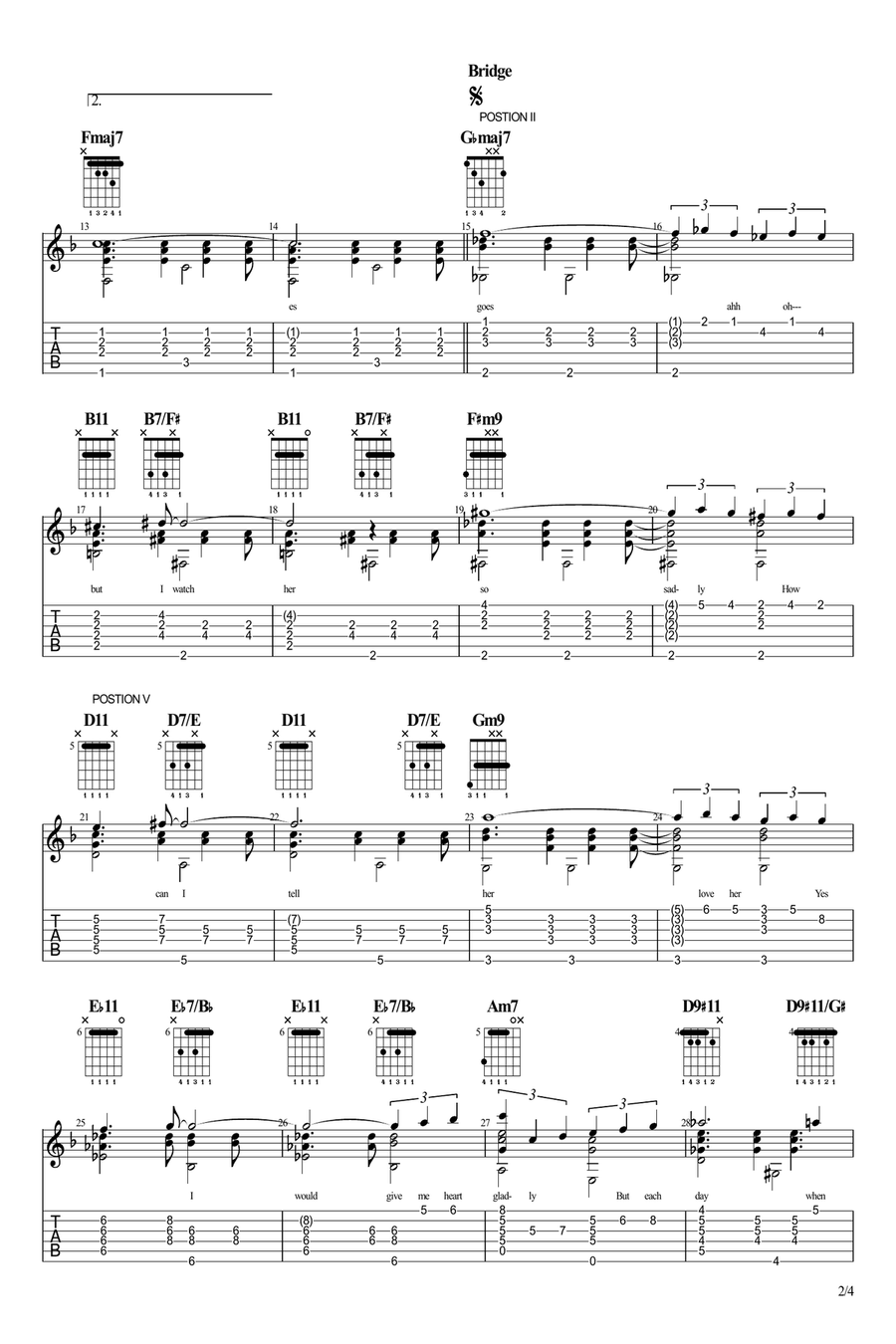 The Girl From Ipanema (Garôta De Ipanema) Electric Guitar scores gallery preview page 2