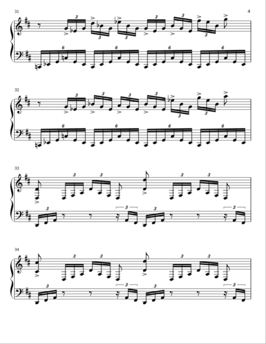 Paul's Dream Piano Solo scores gallery preview page 4