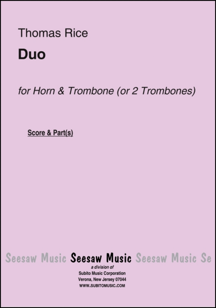 Duo Brass Ensemble scores gallery preview page 1