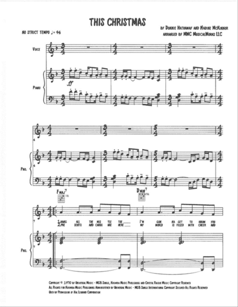 This Christmas Voice scores gallery preview page 1