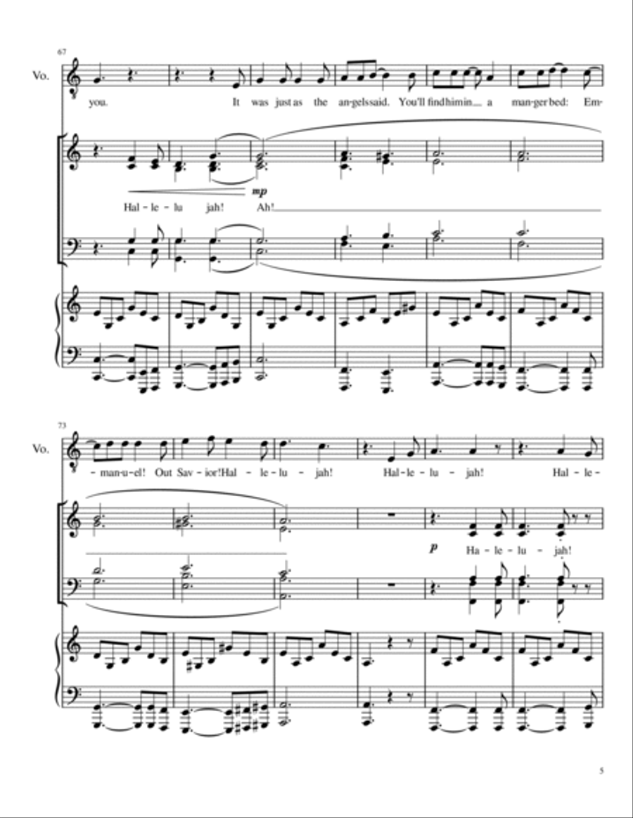 Hallelujah 4-Part scores gallery preview page 5
