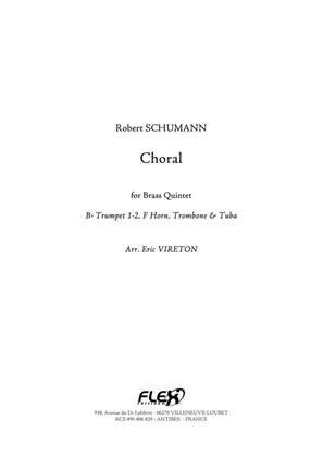 Book cover for Choral - from Album for the Young Opus 68 No. 4