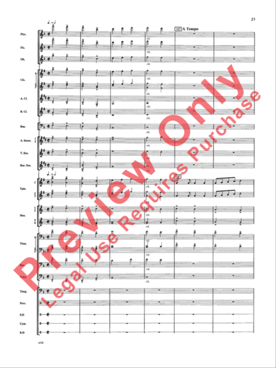 Ballymore Down Concert Band scores gallery preview page 22
