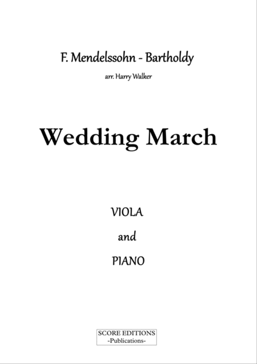Wedding March (for Viola and Piano) Piano scores gallery preview page 2