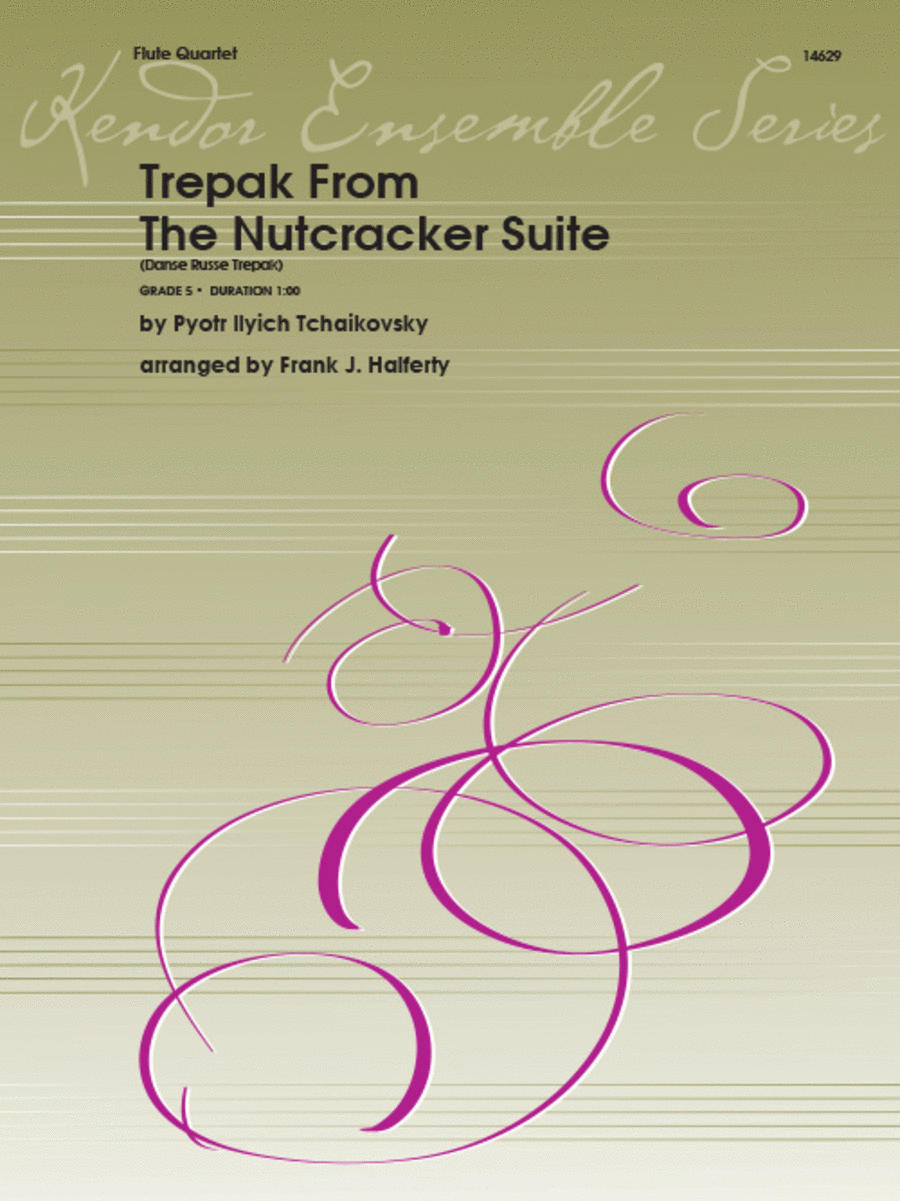 Trepak From The Nutcracker Suite (Danse Russe Trepak) Flute Quartet scores gallery preview page 1