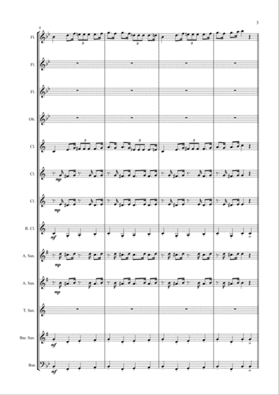 Whirligiggle Concert Band scores gallery preview page 3