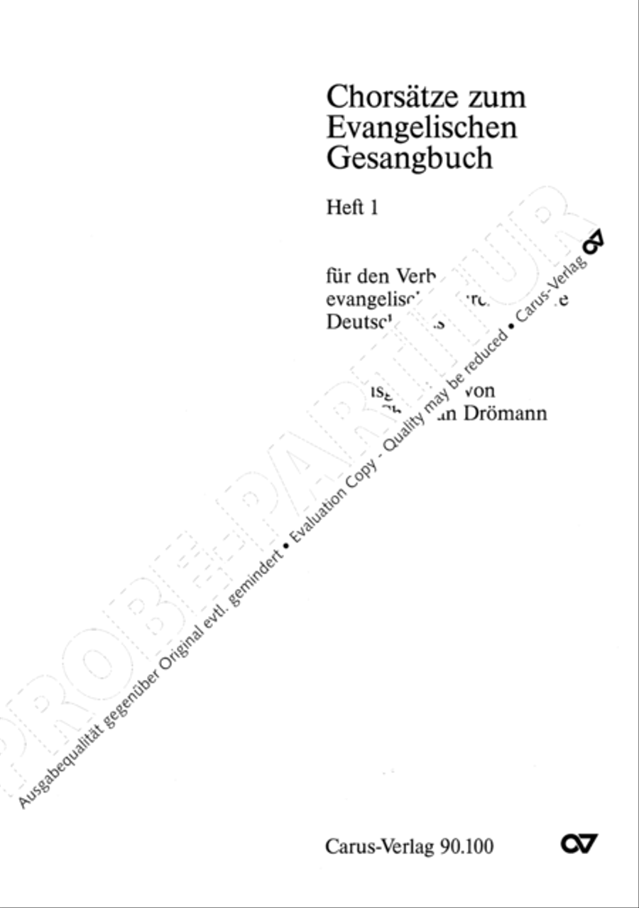Chorsatze zum Evangelischen Gesangbuch Choir scores gallery preview page 2