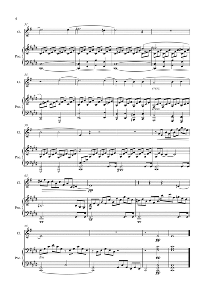Beethoven: Piano Sonata No.14 in C sharp minor Op 27 No.2 ("Moonlight") Mvt.I - Clarinet/piano image number null