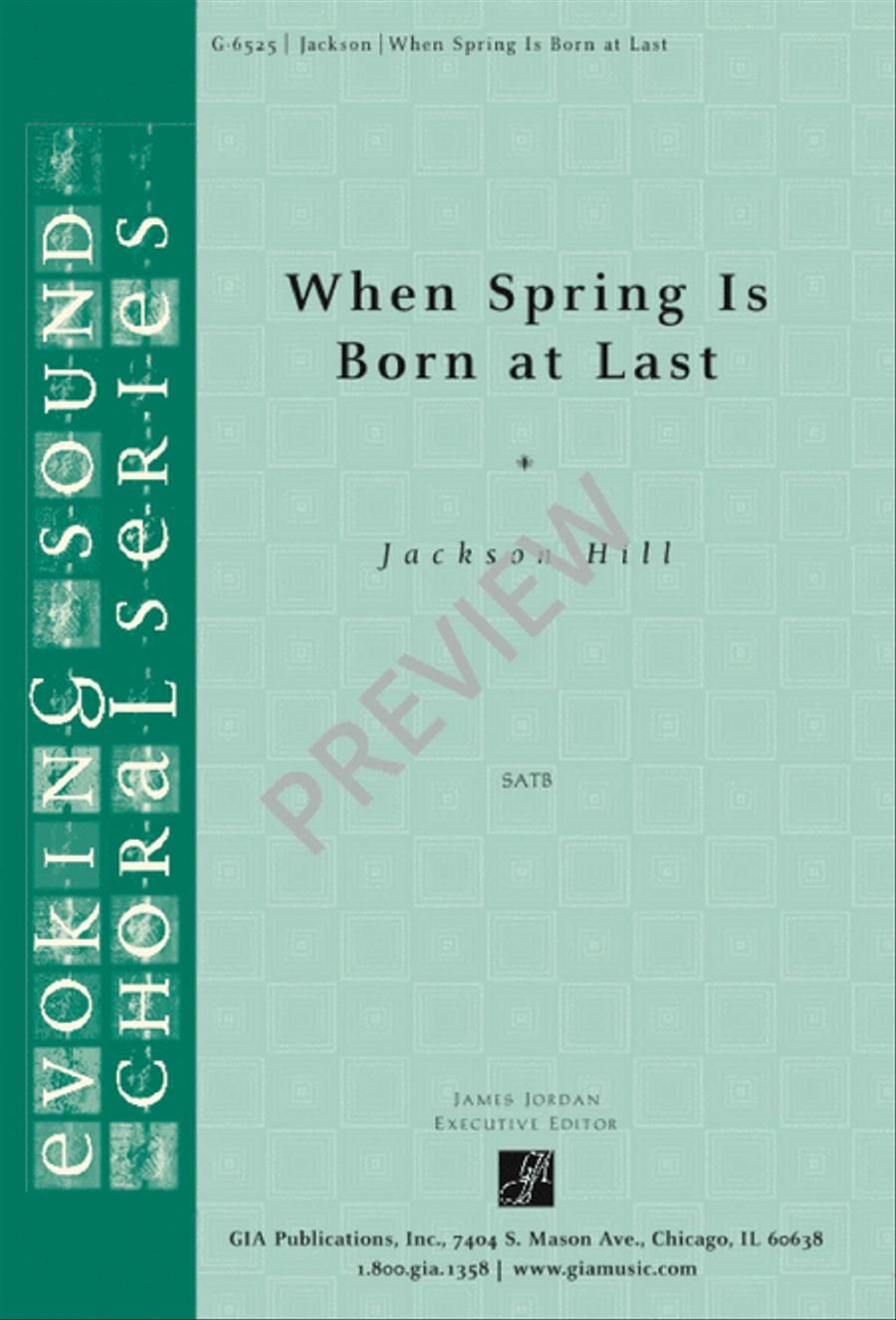 When Spring Is Born at Last 4-Part scores gallery preview page 1