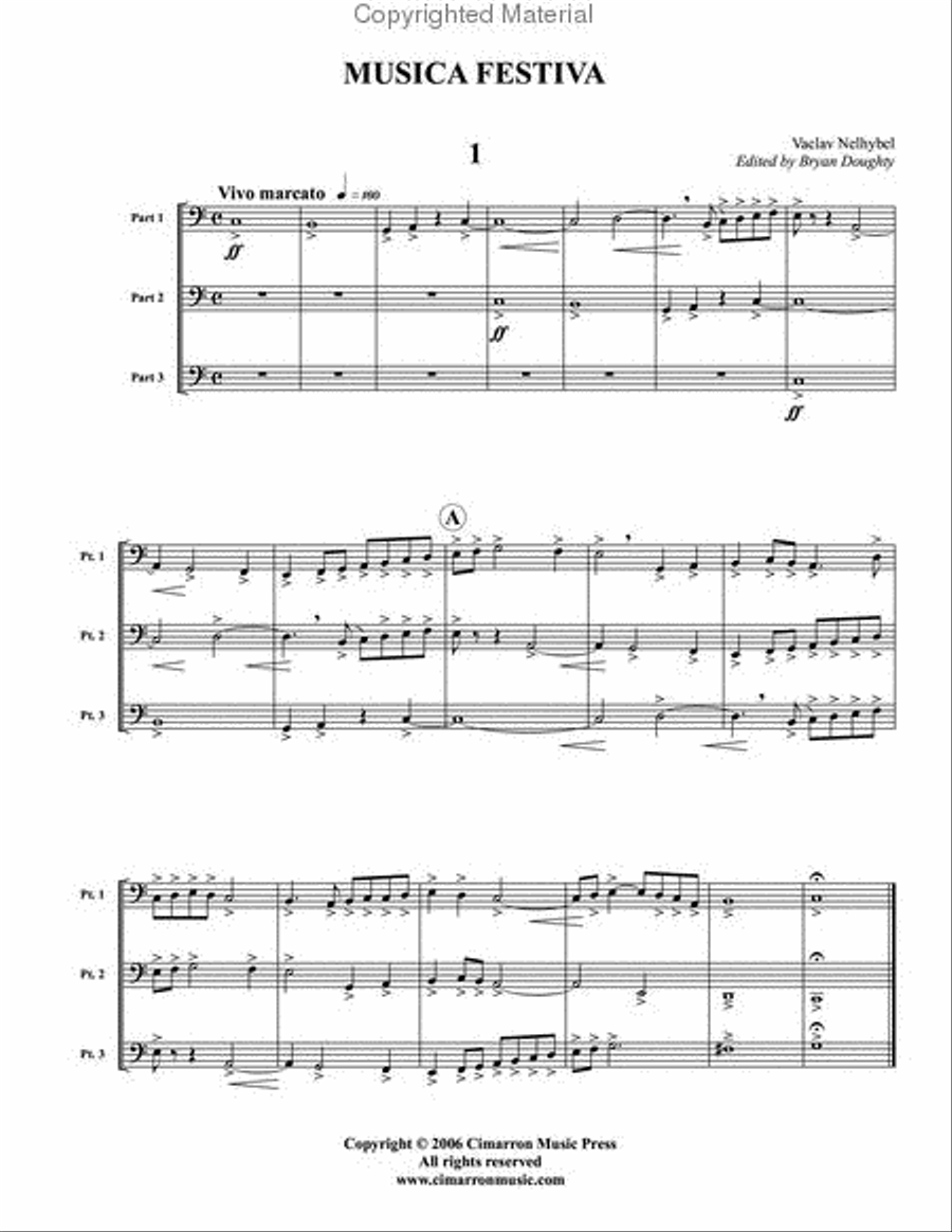 Musica Festiva Brass Trio scores gallery preview page 2