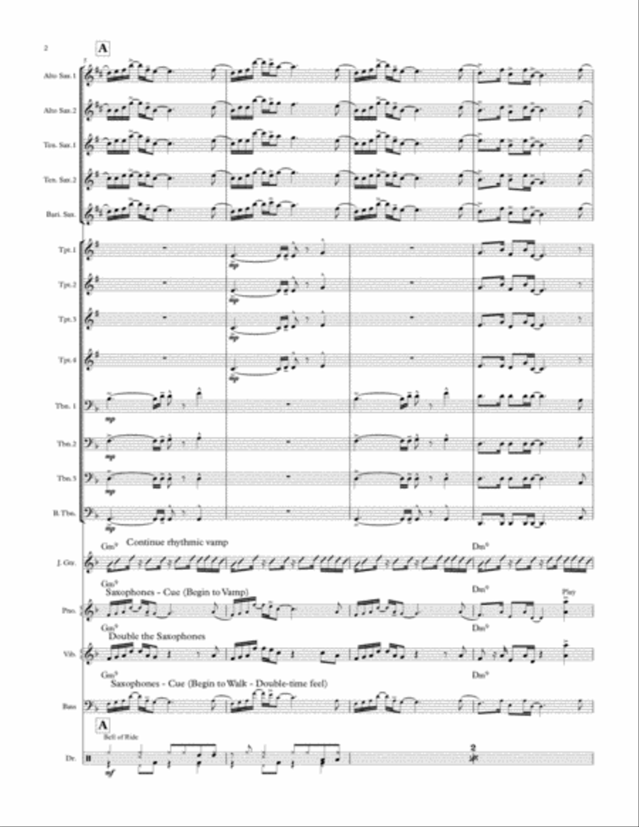 Leaving the Island Leaving the Island Jazz Ensemble scores gallery preview page 2