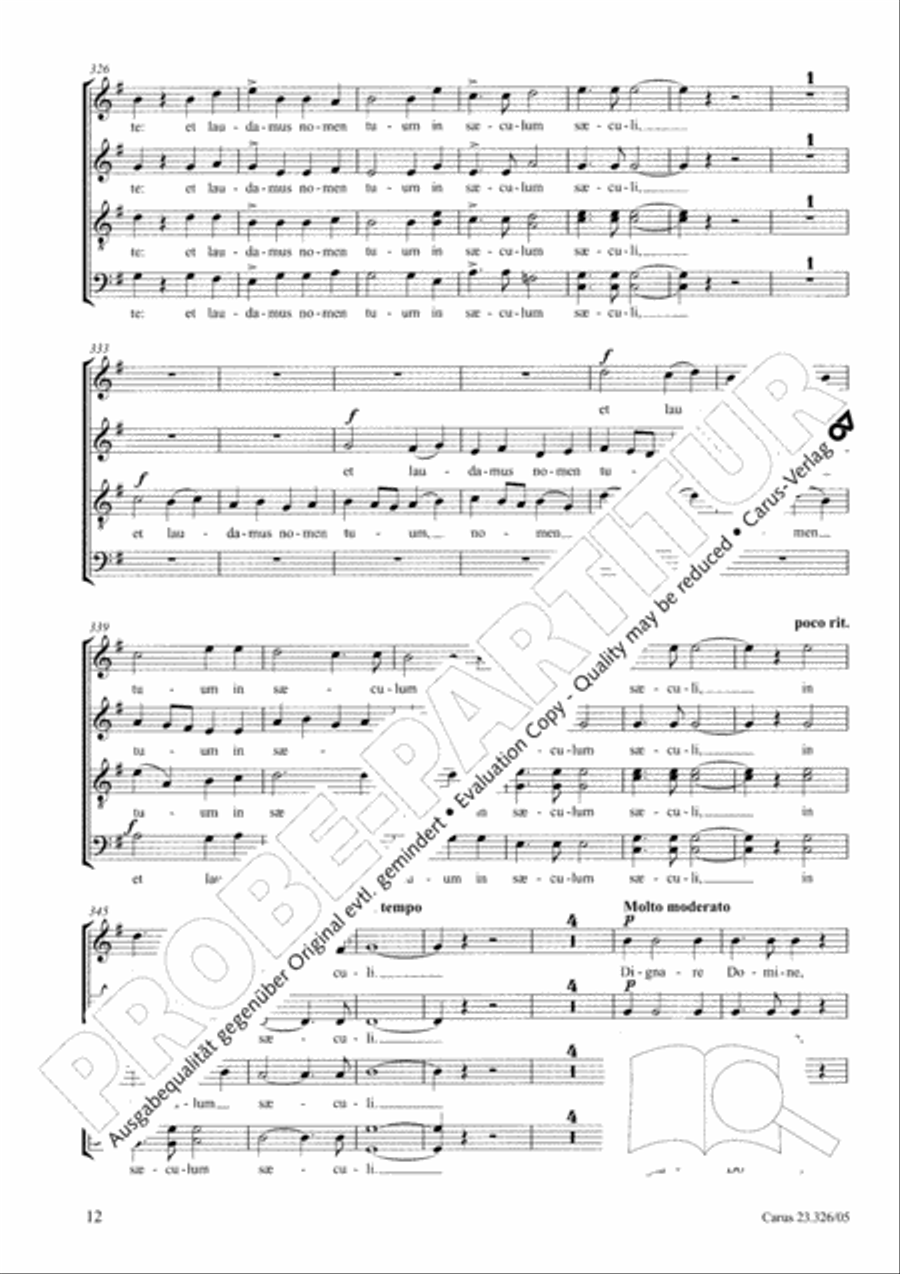 Te Deum 4-Part scores gallery preview page 13