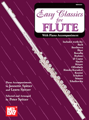 Book cover for Easy Classics for Flute - with Piano Accompaniment