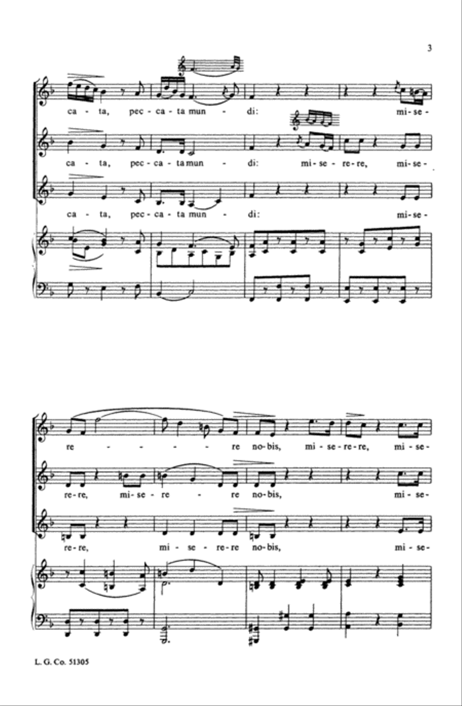 Agnus Dei (from Coronation Mass) Choir scores gallery preview page 2