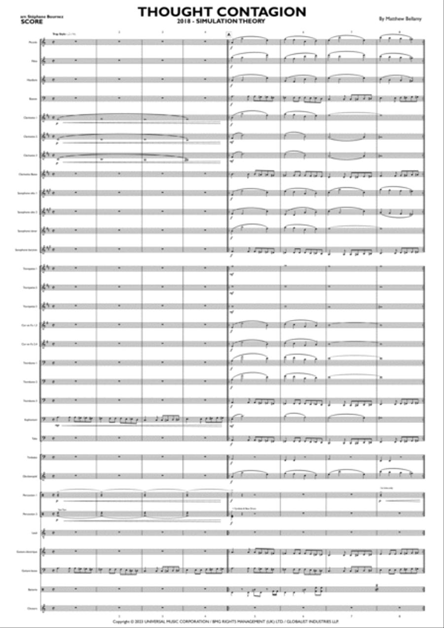 Thought Contagion Concert Band scores gallery preview page 3