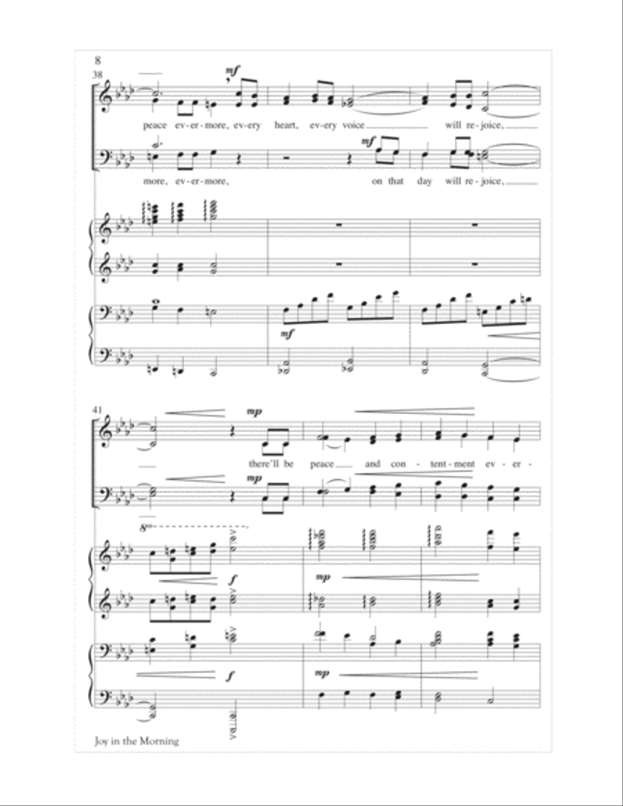 Joy in the Morning Joy in the Morning 4-Part scores gallery preview page 8