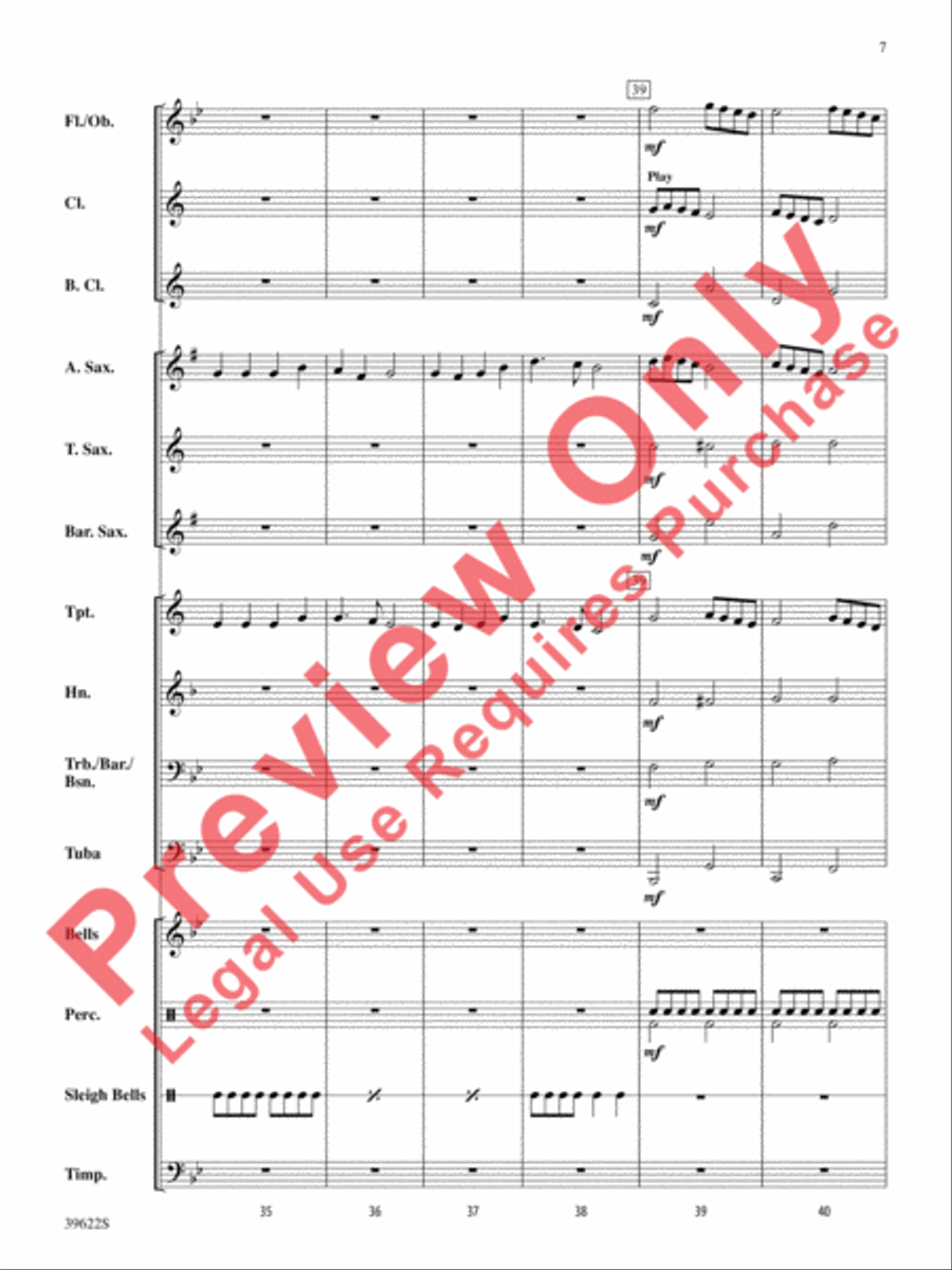 A Winter Trilogy Concert Band scores gallery preview page 8