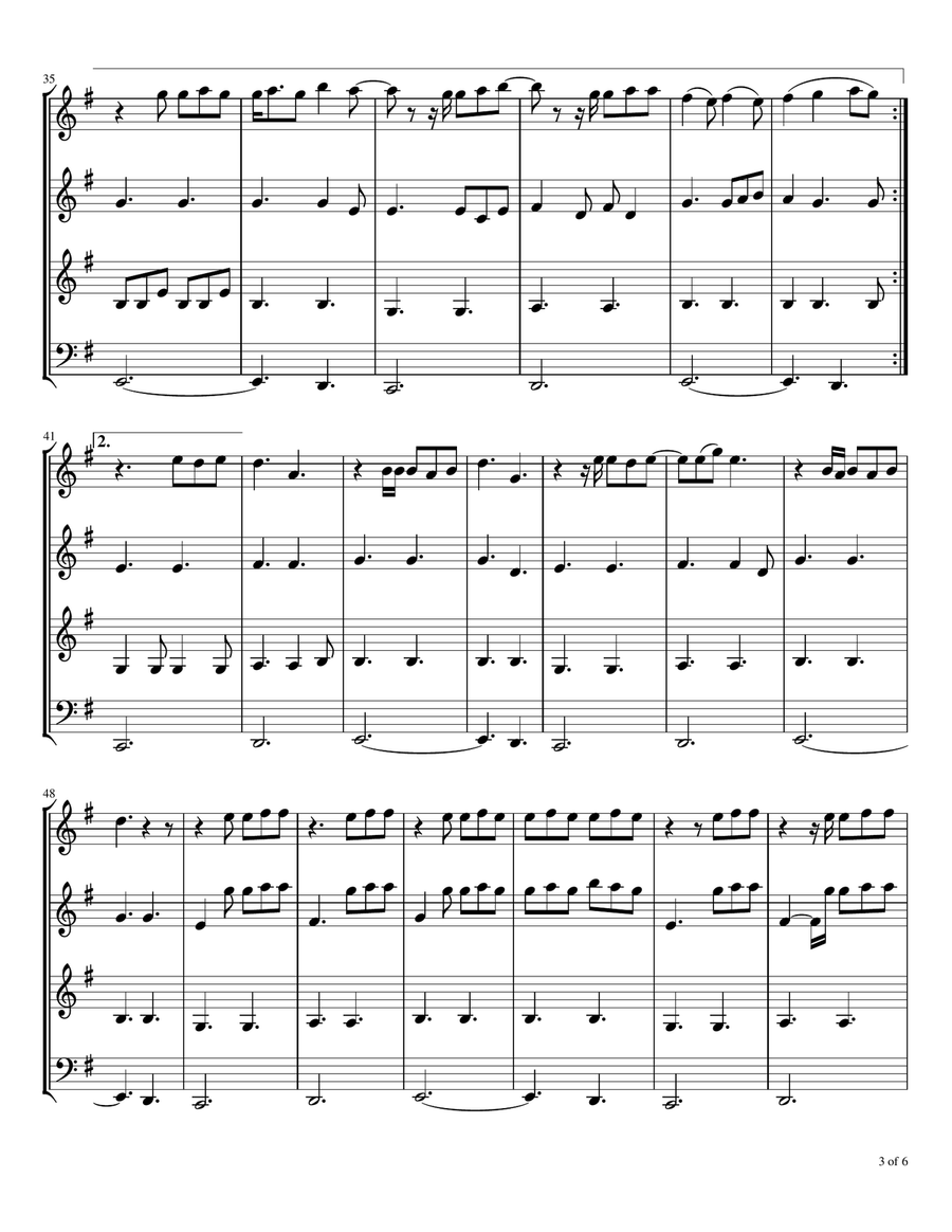 Chemtrails Over The Country Club Woodwind Quartet scores gallery preview page 4