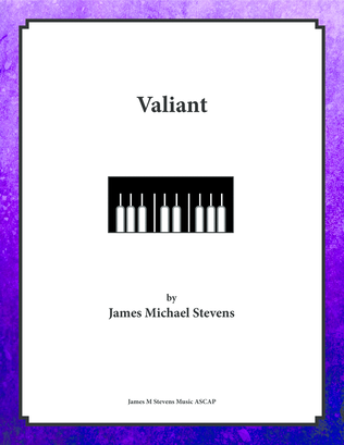 Book cover for Valiant - Piano Solo