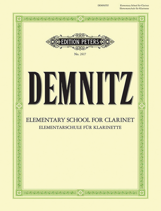 Book cover for Elementary Method for Clarinet
