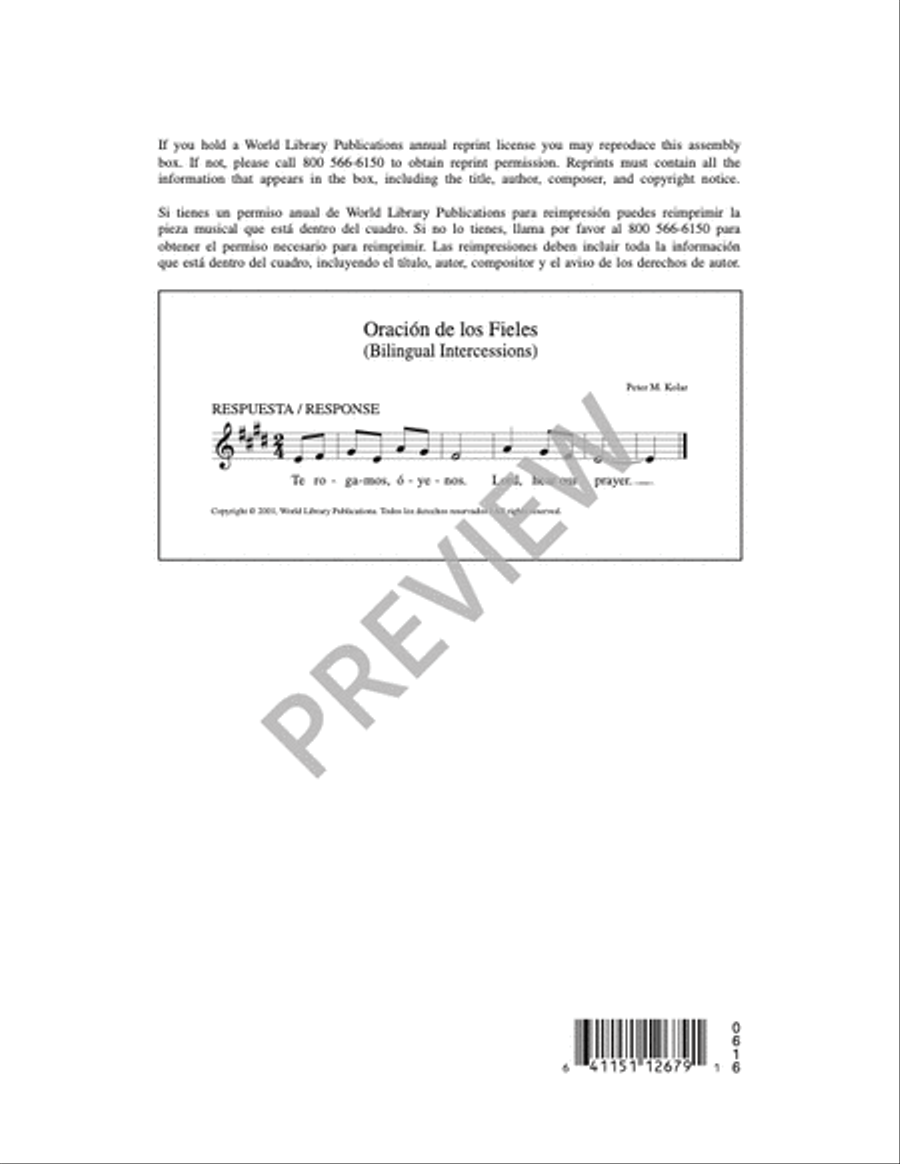 Oracion De Los Fieles Oracion De Los Fieles 4-Part scores gallery preview page 3