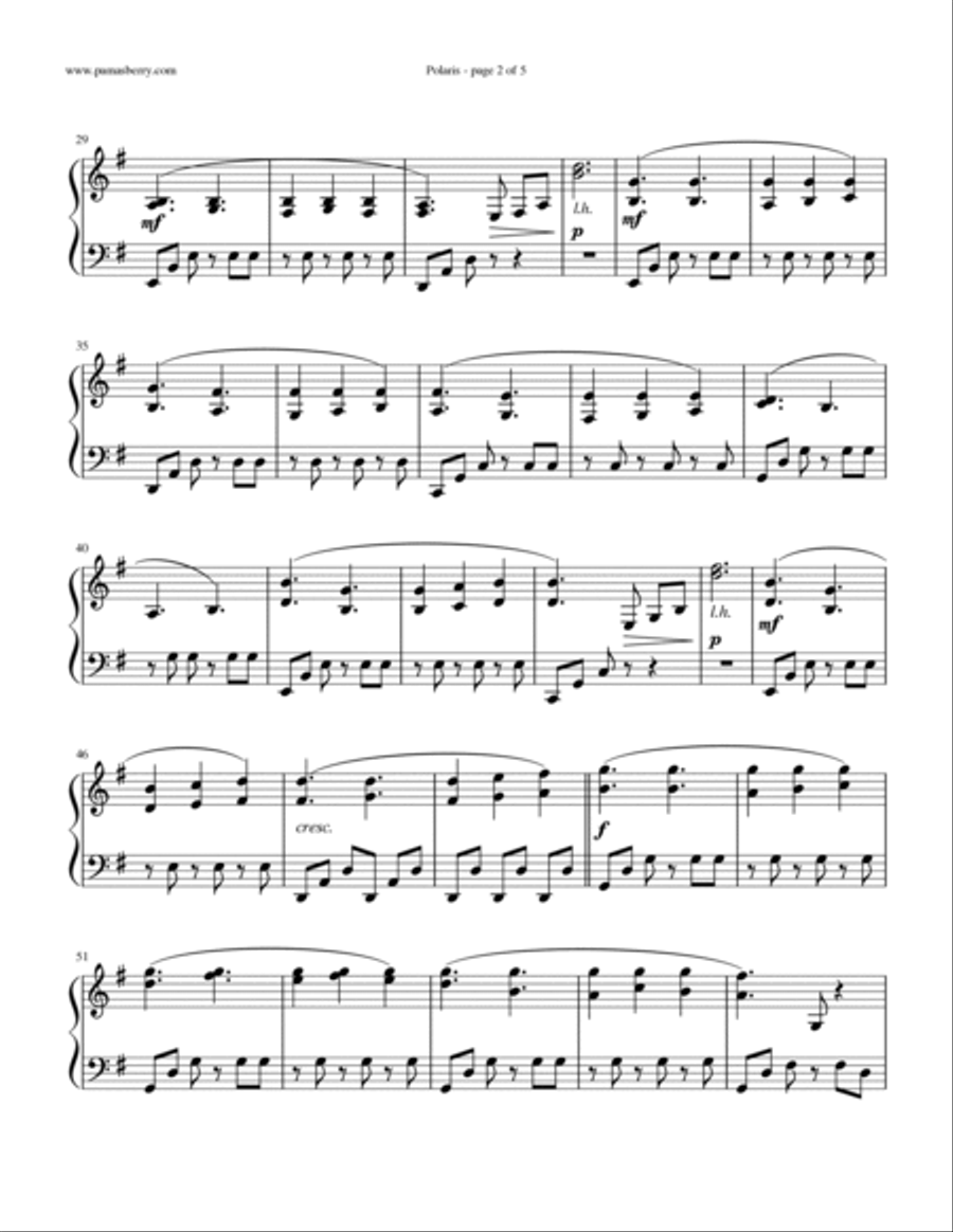 Polaris Piano Solo scores gallery preview page 2