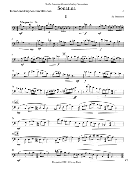 Sonatina for Unaccompanied Trombone, Euphonium or Bassoon image number null