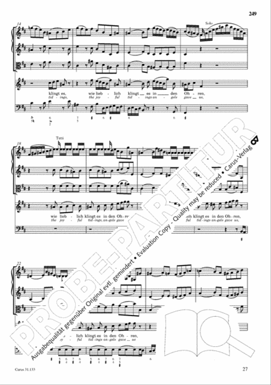 The Complete Sacred Vocal Works (Das geistliche Vokalwerk) Voice scores gallery preview page 250