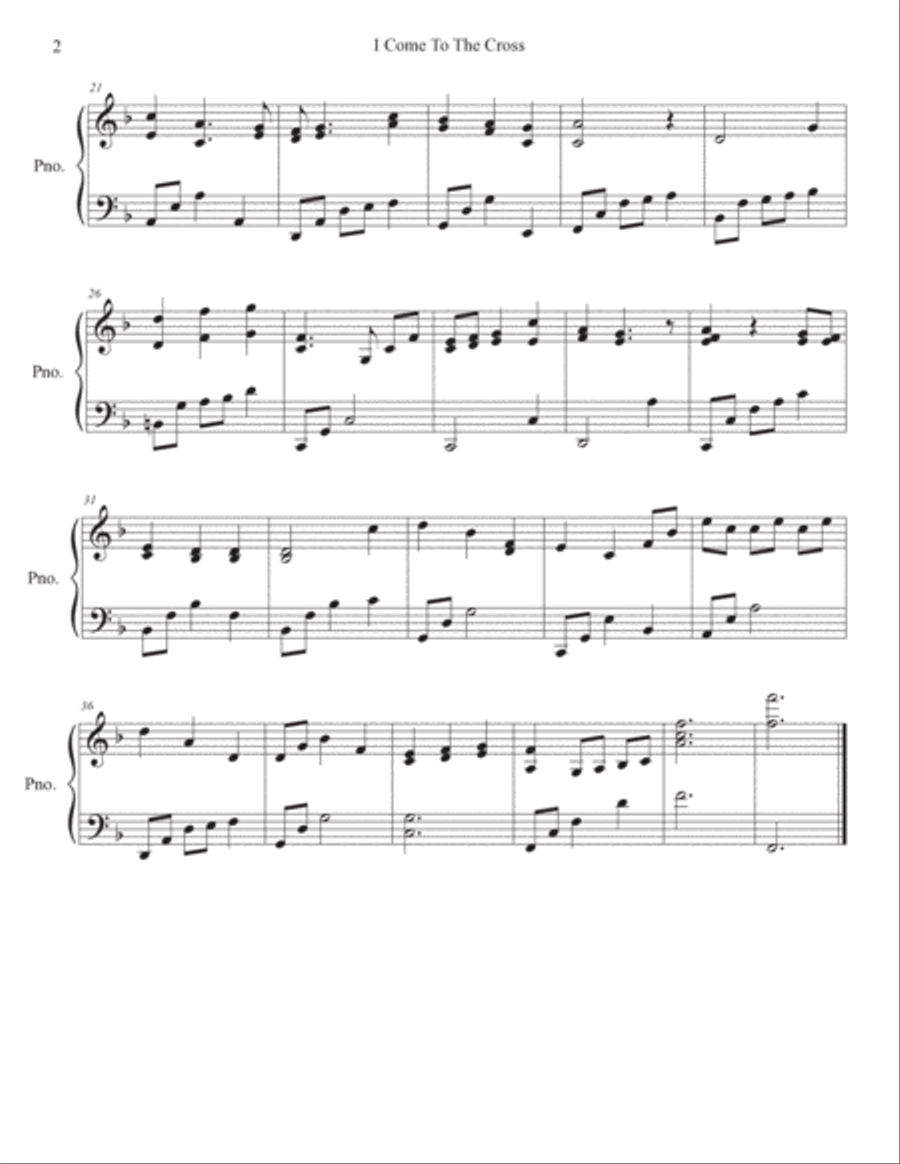 I Come To The Cross Flute Solo scores gallery preview page 4