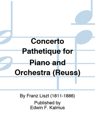 Book cover for Concerto Pathetique for Piano and Orchestra (Reuss)