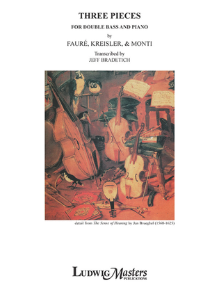Book cover for Three Pieces for Double Bass and Piano